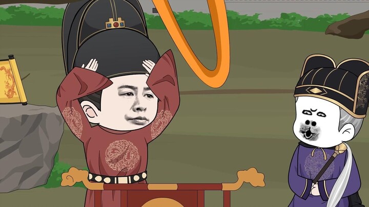 Zhu Xiongying brought Zhu Yuanzhang and others to the Chongzhen Dynasty and saw Zhu Youjian hanging 