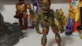 Figur FNAF buatan sendiri, versi bergerak Spring Trap, Five Nights at Freddy's 3