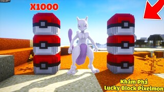 KHÁM PHÁ BÊN TRONG LUCKY BLOCK PIXELMON, MEWTWO MẠNH HAY YẾU TRONG MCPE | Thử Thách SlenderMan