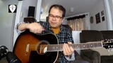 Epiphone AJ-220S VS Acoustic Guitar Demo Review Strung with Straight Up Strings