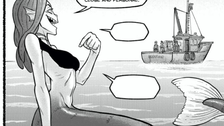 A long comic strip about a mermaid and a sailor ~ [McNostril Comic Dub]