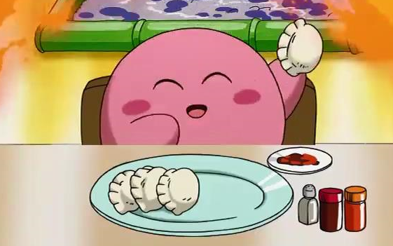 Ăn Vụng - Bé Kirby rất dễ bị lừa vì rất thích ăn uống.