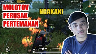 MOLOTOV PERUSAK PERTEMANAN! - PUBG MOBILE INDONESIA