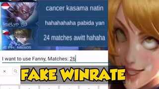 FAKE WINRATE FANNY PRANK PART 2 | MLBB