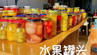 What is it like to can 350 kilograms of fruit?