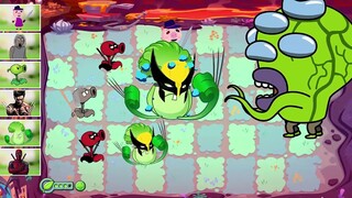 Peashooter + Super Man Baby Boss Shazam Granny  Deadpool  Piggy - Compilation pvz hack mod