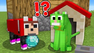 JJ and Mikey Became DOG And CAT - in Minecraft Funny Challenge Maizen Mizen Mazien JJ Mikey