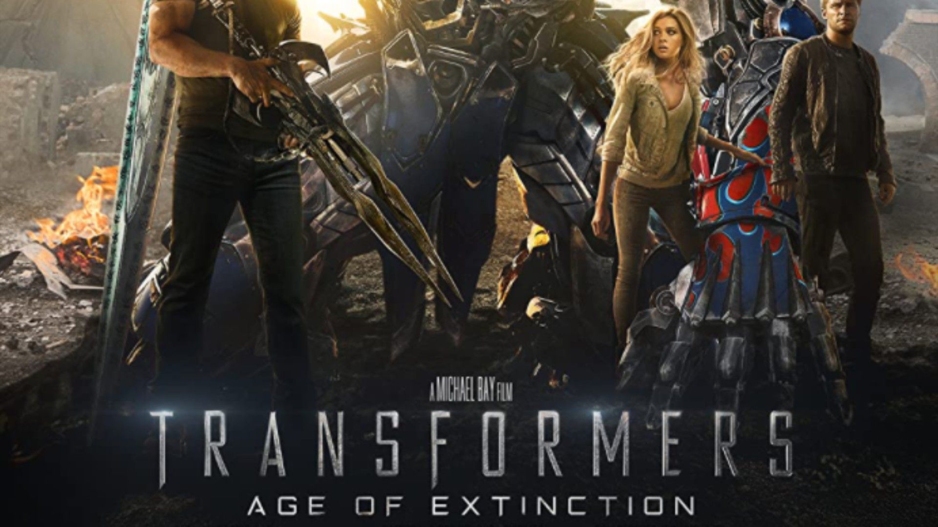 transformers age of extinction poster hd