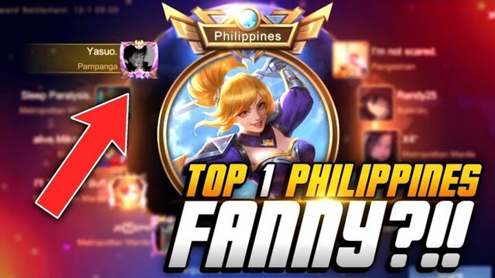 TOP 1 PHILIPPINES FANNY?! | FANNY GAMEPLAY | MLBB
