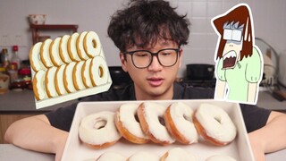 ลองชิมโดนัทไดเซ็ตสึซังที่คุณอาเกโอะต่อคิวกินนานมาก