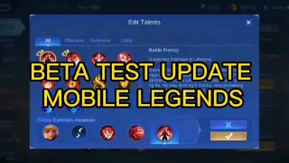 NEW EMBLEM BETA TEST Update in Mobile Legends