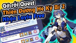 GI | Nhận Free Layla - Gỡ rối Quest Thiên Đường Hè Kỳ Bí 2 | Ảo Cảnh Veluriyam Genshin 3.8