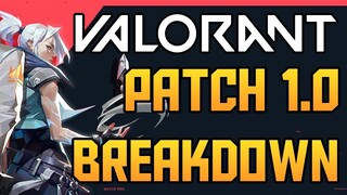 VALORANT PATCH 1.0 BREAKDOWN - All New Reveals & Changes Coming to VALORANT