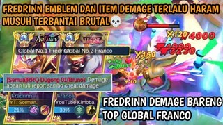 Fredrinn Emblem Dan Item Demage Terlalu Haram Sekali Ulti Musuh Mati! - Mobile Legends!