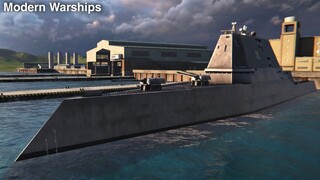 Modern Warships: USS ZUMWALT with Scalp Naval missile.