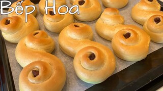 Bánh mì nhuỵ hoa nghệ tây/Saffron bread_Bánh mì sữa mềm,thơm ngon,bổ dưỡng_Bếp Hoa🌸