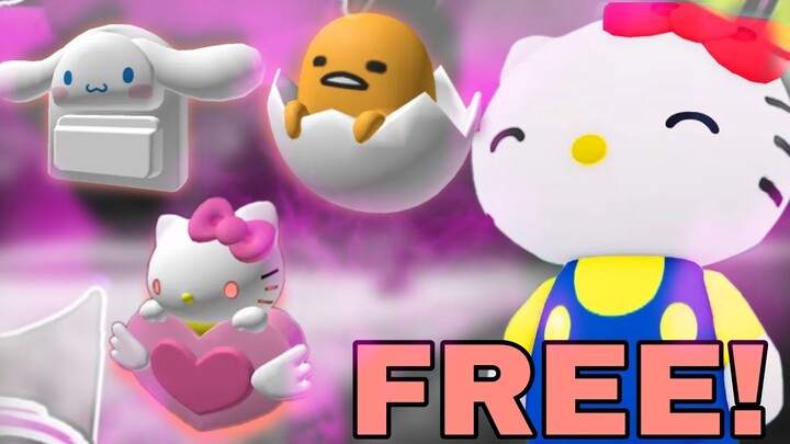 HOW TO GET FREE HELLO KITTY BACKPACK *FREE BACKPACK* CINNAMOROLL BACKPACK IN ROBLOX HELLO KITTY CAFE
