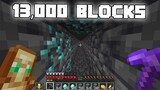 I Mined 13,000 Block in a Straight line in Minecraft.. | Kadacraft S4EP11
