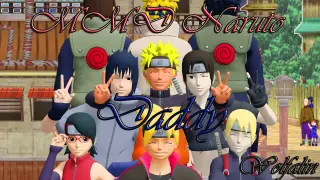 [MMD Naruto] Naruto, Minato, Boruto, sasuke, Fugaku, Sarada, Sai, Inojin - Daddy (motion DL)