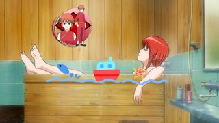 [Gintama] Patung pasir lucu adegan terkenal Kagura dari keluarga Gintoki (harian bagian 1)!