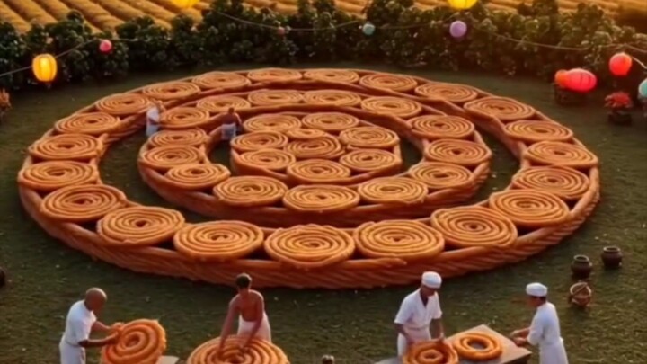 The World’s Biggest Jalebi Made by an Entire Village! 😱🍩🚜