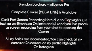Brendon Burchard course  - Influence Pro download