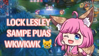 LOCK LESLEY SAMPE PUAS WKWKWK 😹