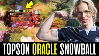 TOPSON -- SNOWBALLING enemies using SUPPORT HERO "ORACLE"