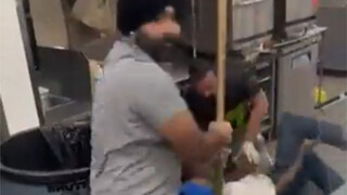 This is what happens when black people try to buy for free at a convenience store staffed by Indians