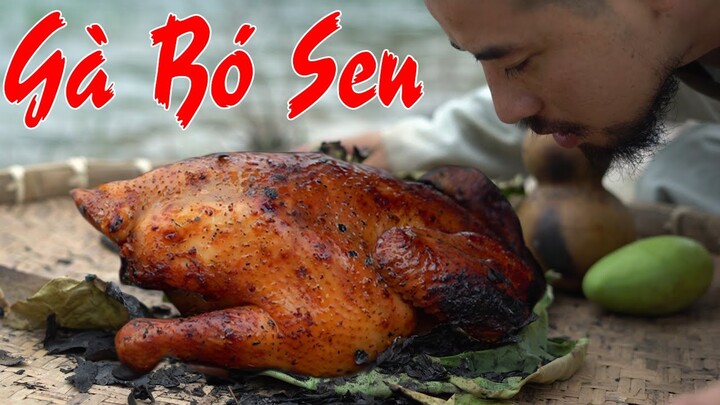 Ẩm Thực Lương Sơn Bạc - Vô Kiếm 1- Roasted Chicken With Lotus Leaf - Survival cooking / P19