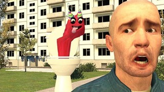 Hoạt hình game GMOD: Ben Ben biến thành người đi vệ sinh tấn công tôi nhưng tôi lại dùng Big Brother