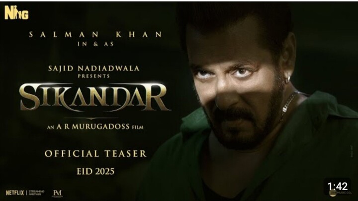 SIKANDAR_ Official Teaser _ Salman Khan _ Sajid Nadiadwala _ A.R. Murugadoss _ EID 2025(1080P_HD)