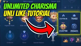 UNLIMITED LIKES/CHARISMA BUG - MOBILE LEGENDS