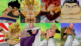 All Failed Fusions, Fusions, & Super Buu Forms - Dragon Ball Z: Budokai 3