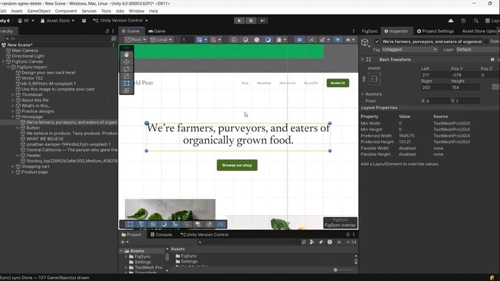 🍿 FigSync - Figma to Unity