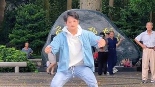Today I danced in a "strobe" style, and the old man behind me couldn't take his eyes off me.