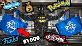 SPENT £1000 AT MCM COMIC CON LONDON ON POKEMON, FUNKO POPS & YUGIOH!