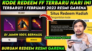 KODE REDEEM FREE FIRE TERBARU 1 FEBRUARI 2023 HARI INI