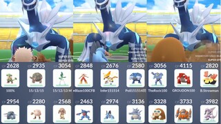 18 unique Dialga trio no weather boost