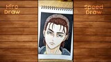 Coloring Eren Head【 Speed DRAW 】- Attack On Titan Character Draw And Coloring🔥