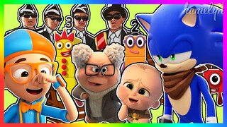 Boss Baby 2 & Numberblocks & Sonic Boom & Blippi - Coffin Dance Meme Song Astronomia (COVER)