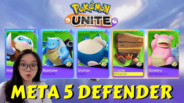 META 5 DEFENDER!! Musuh jadi geli geli - Pokemon Unite Indonesia