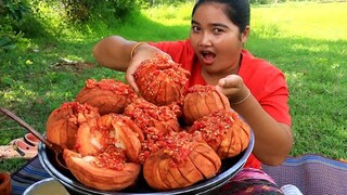 Yummy Santol fruit with Chili recipe  By village & Cooking life