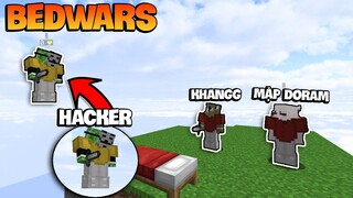 KHANGG DẠY PVP CHO NOOB MẶP DORAM VÀ GẶP NGAY HACKER   *THẮNG BEDWAR TRONG NỐT NHẠC (Minecraft PvP)