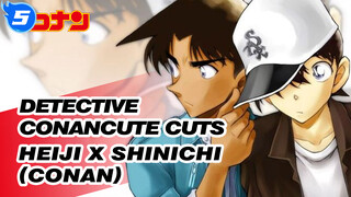 Hattori Heiji x Kudo Shinichi (Edogawa Conan) TV Ver. Cute Interactions Detective Conan_5