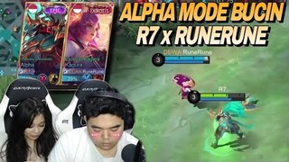 ALPHA MODE BUCIN !! R7 x RUNERUNE !! LAND OF DAWN BERGETAR ! - MOBILE LEGENDS