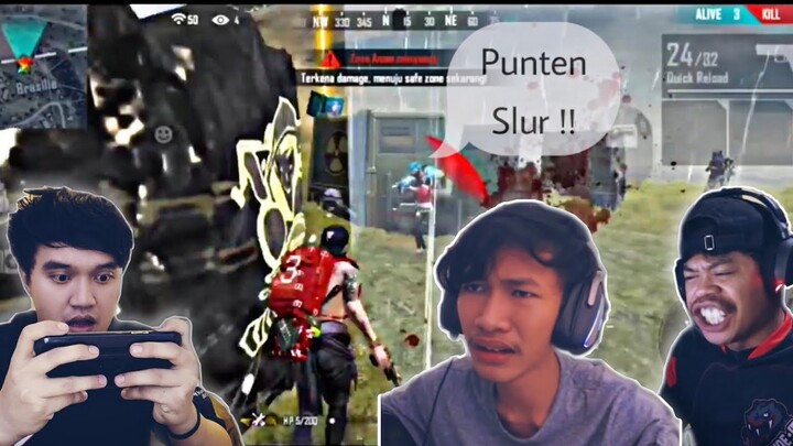 Reaksi youtuber Gagal Booyah Cepcil Budi01 Gaming dan Frontal Gaming Garena free fire !!!