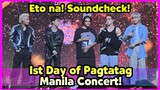 SB19 nagpakita na! SOUNDCHECK sa Day 1 of Pagtatag Manila Concert