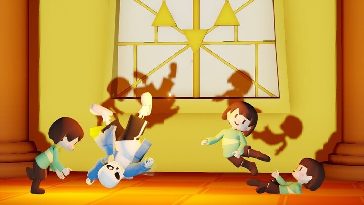 [Animation] When Sans got the cheat, the game became a musou mowing game