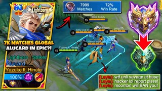 When Mythical Immortal 7,999 Matches Global Alucard Back to Epic! 🙊 | They Think I'm Cheater WTF!! 🤣
